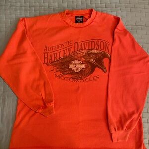 Harley Davidson long sleeve thermal sweatshirt